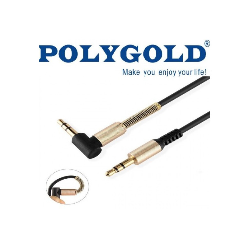 İstoç Toptan PG-1160 UCU METAL YAYLI AUX KABLO